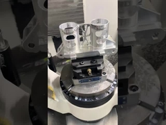 Blaue Aluminium-Vise-Kiefer Manuelle CNC-Drehvorrichtungen für leichte Schneidvorrichtungen