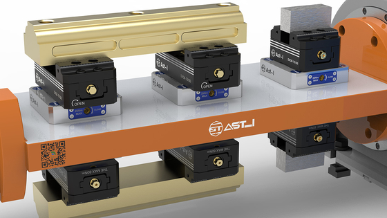 Schwarzer 5-Achsen-CNC-Schraubstock Schnellwechsel-3-Achsen-Schraubstock Stahlmaterial