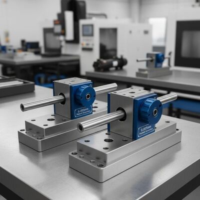 Präzisionsachsen-Festungen mit Wiederholgenauigkeit von 0,005 mm 18KN Verriegelungskraft und doppelte Befestigungen für CNC-Bearbeitung