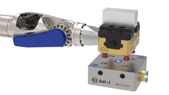 Pneumatische Nullpunkt-Spannpalette aus hartem Stahl 0,005 mm 4,0 kg